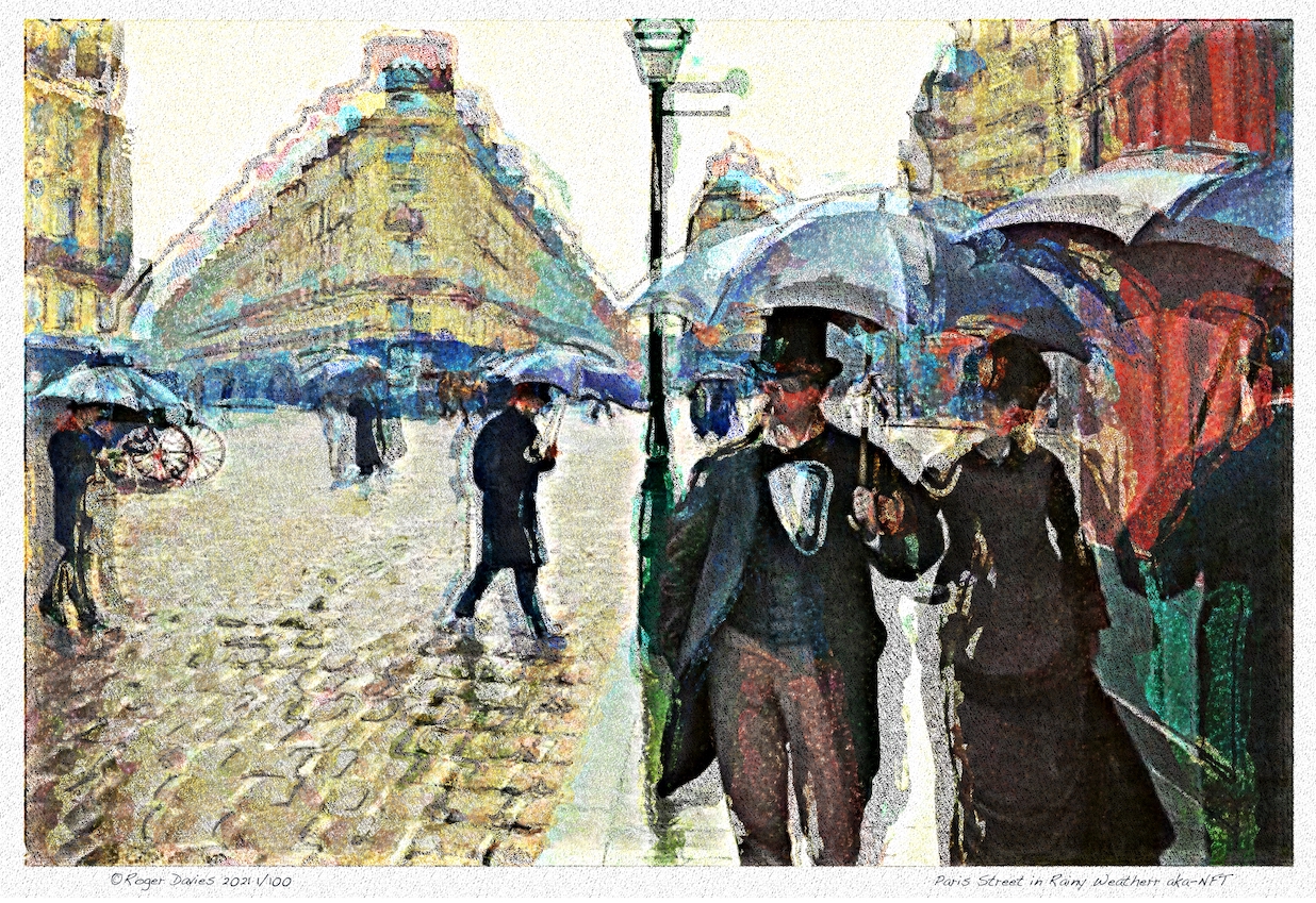 Paris Street in Rainy Weather aka-NFT